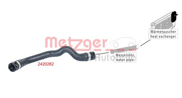 METZGER 2420262 Kühlerschlauch